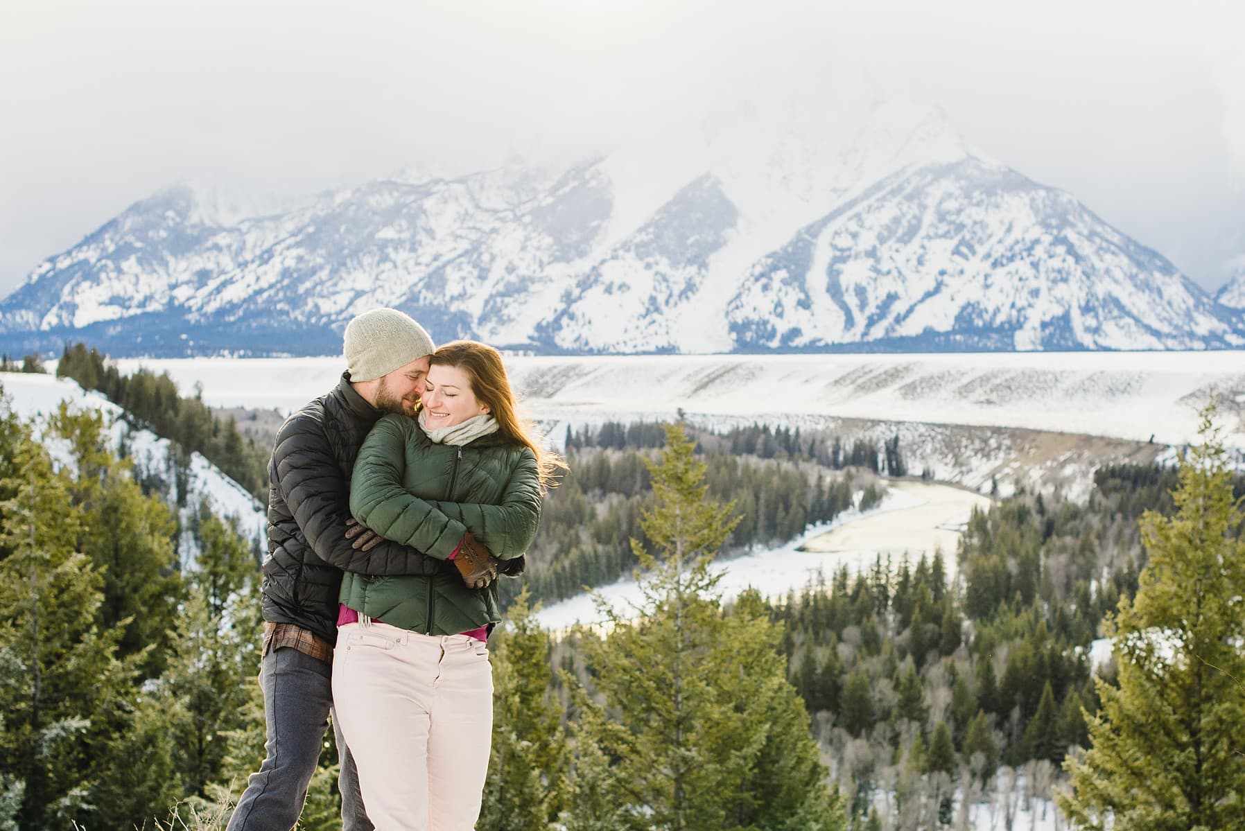 Grand Teton Snake River Overlook Engagement Photography Session