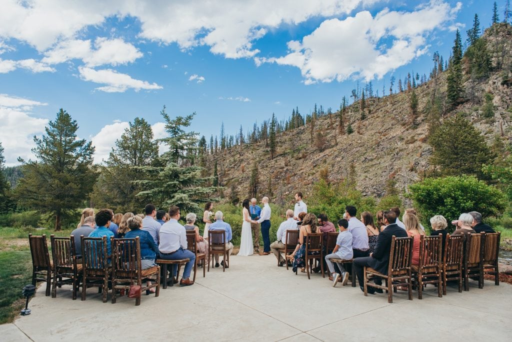 Breckenridge, Colorado intimate wedding by river