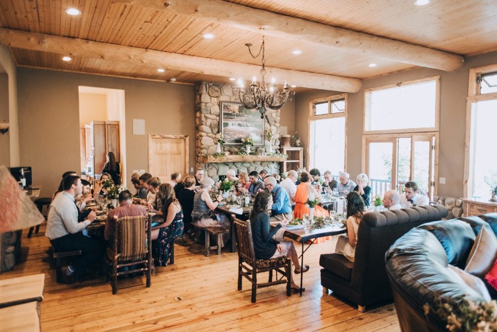 Breckenridge, Colorado vacation rental home wedding reception