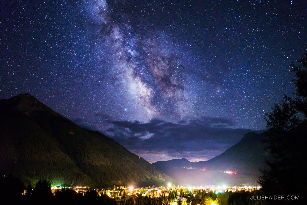  The Milky Way over Silverton, Colorado. 