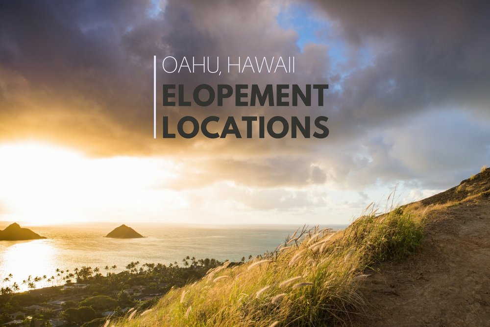  Where to elope on Oahu, Hawaii - Have a sunrise elopement or hike through the rain forest for your adventurous wedding! Check out these location ideas for your Hawaiian elopement.  