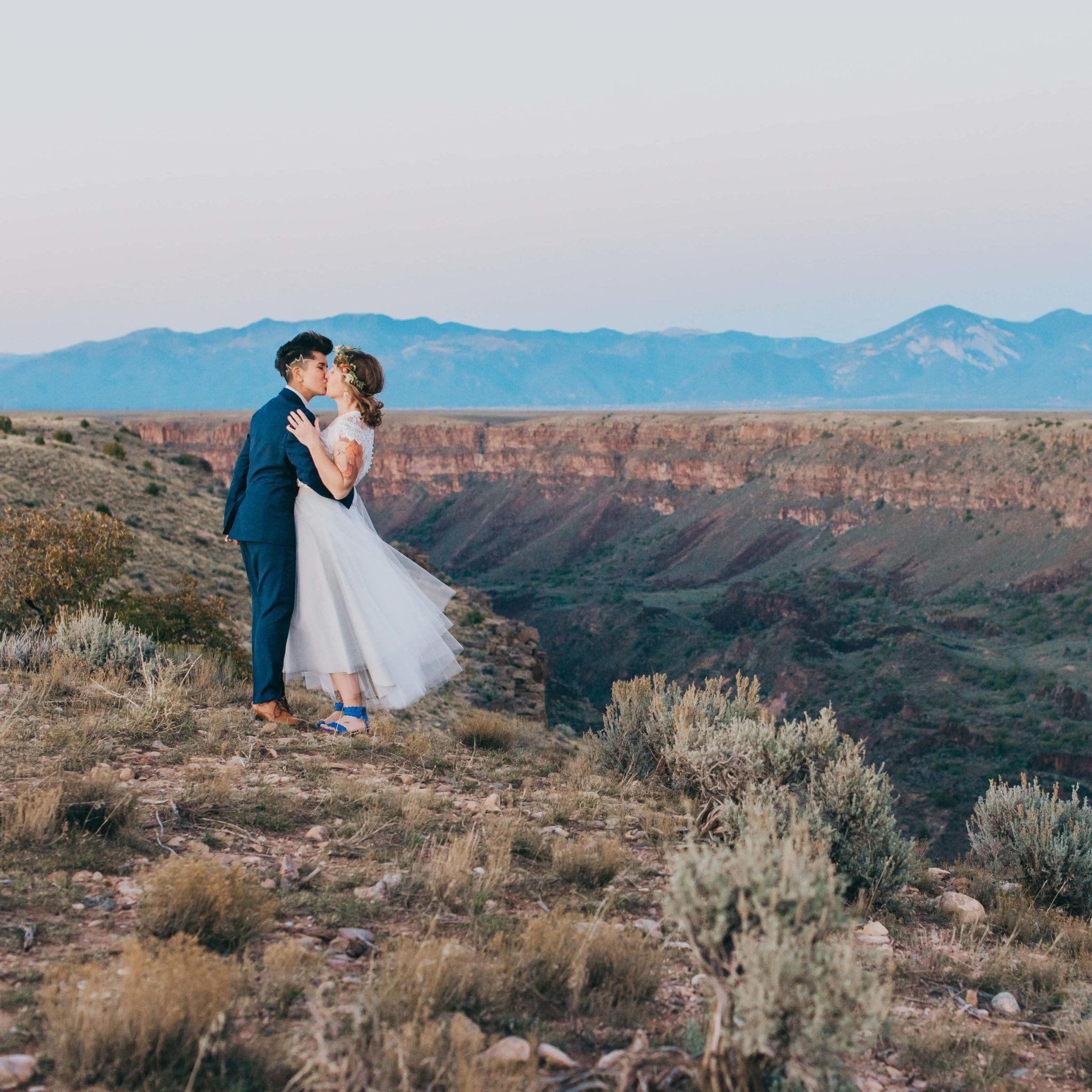 Taos New Mexico Gorge elopement