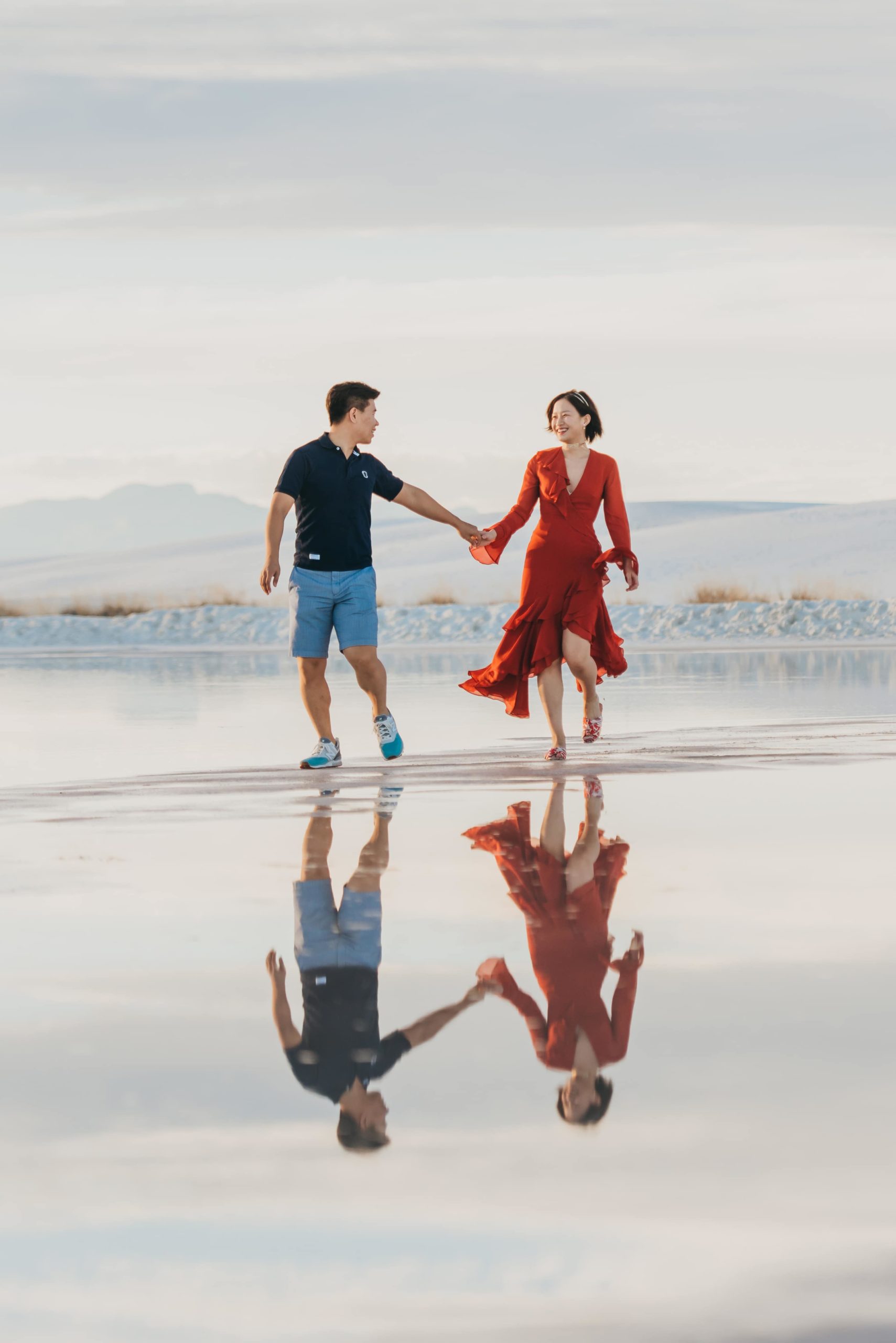 White Sands Sunset Adventure Session Engagement Photography